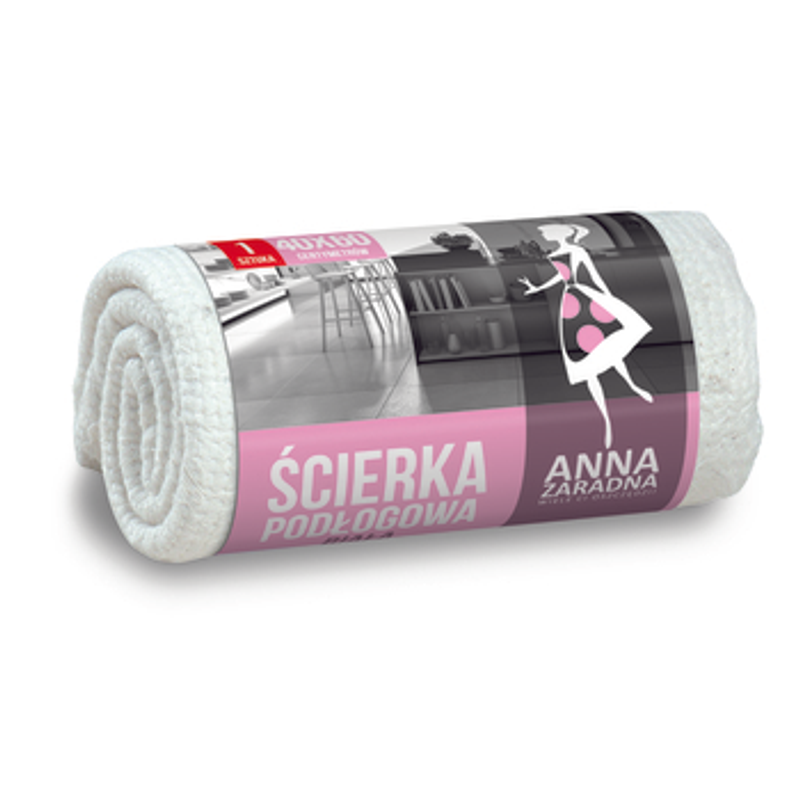 Anna Zaradna Ścierka podłogowa biała 40x60